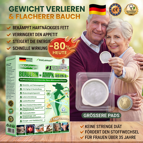 🎁 Nur noch 5 Packungen verfügbar! Profitieren Sie von zusätzlichen 50 % Rabatt! Bringen Sie Ihren Körper wieder in Form und führen Sie einen gesünderen Lebensstil. Verpassen Sie diese Gelegenheit nicht: Dieses Angebot ist nur für kurze Zeit verfügbar!